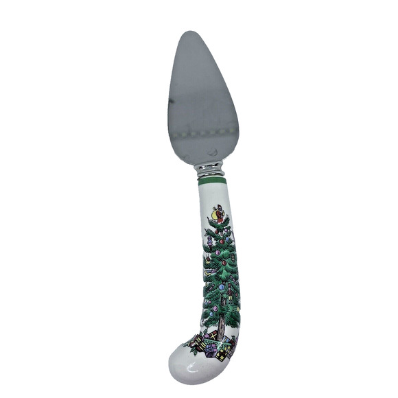 Spode Other - Spode Christmas Tree Cheese Knife Server Spreader Stainless Steel Blade England